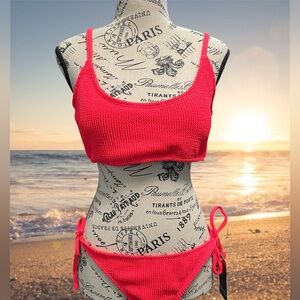 Bright Coral Bikini Set